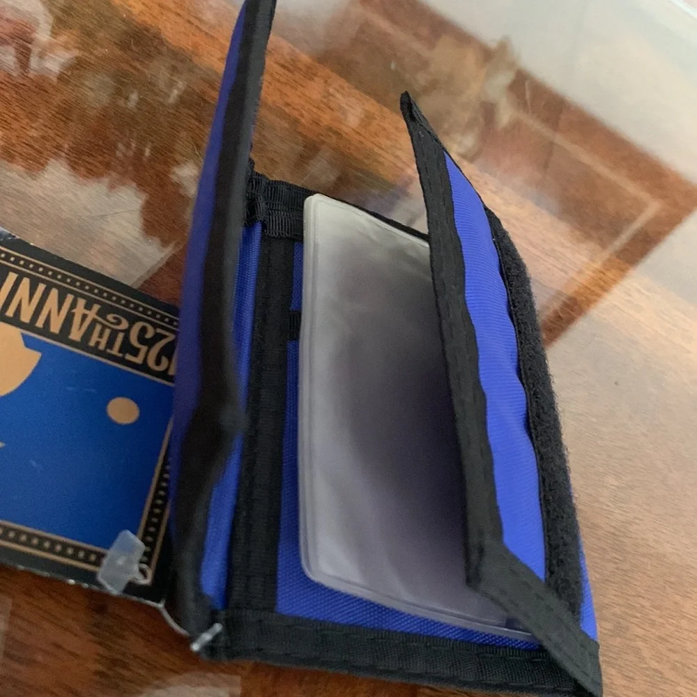 Chicago Cubs MLB Team Trifold Wallet Vintage 1990 Logo Velcro Baseball Rico New